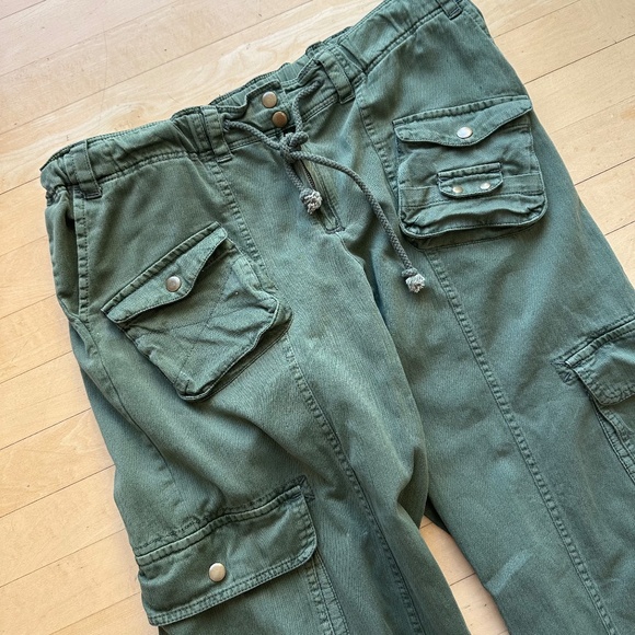 Free People Tahiti Army Green cargo pant, M, GP1503 - Picture 4 of 5